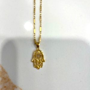 14 karat gold “Hamsa” necklace